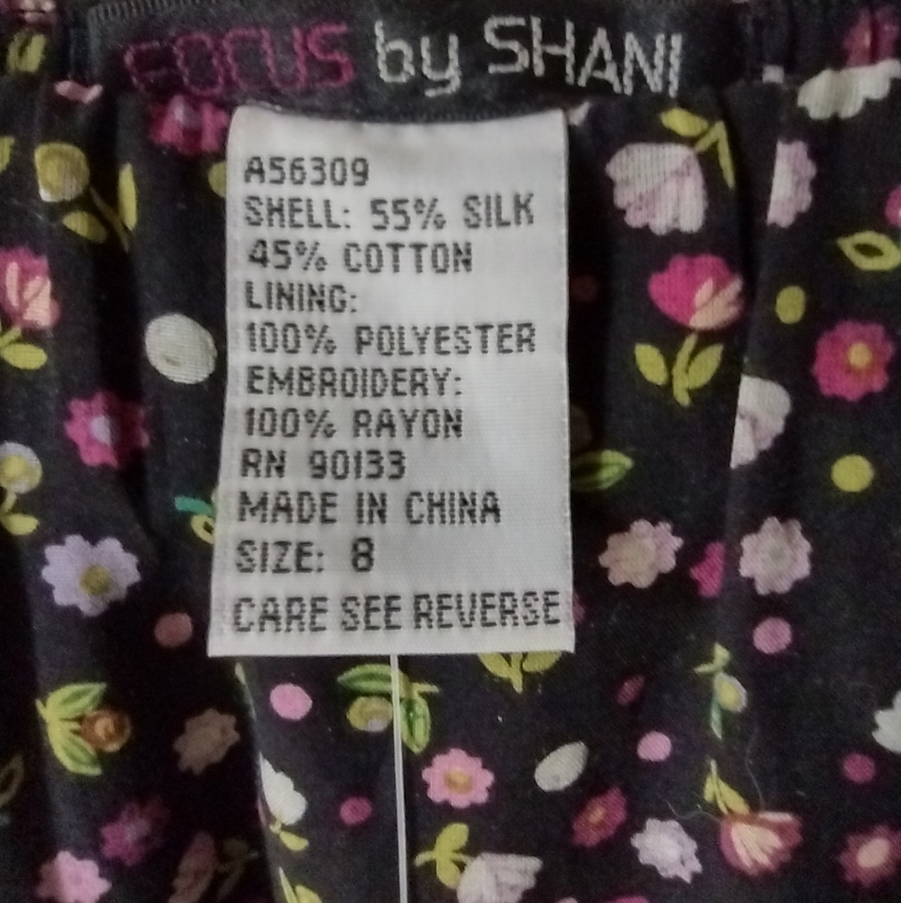 Women's Embroidered Floral Tiered Skirt Focus by Shani Small - Picture 6 of 6